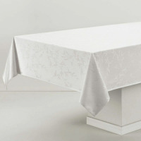 Toalha de Mesa Retangular 6 Lugares Karsten Verissimo Branco 1.60 x 2.20