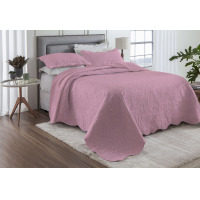 Kit Cobre Leito Casal Rozac Bouti Classic Rosa Chiclete